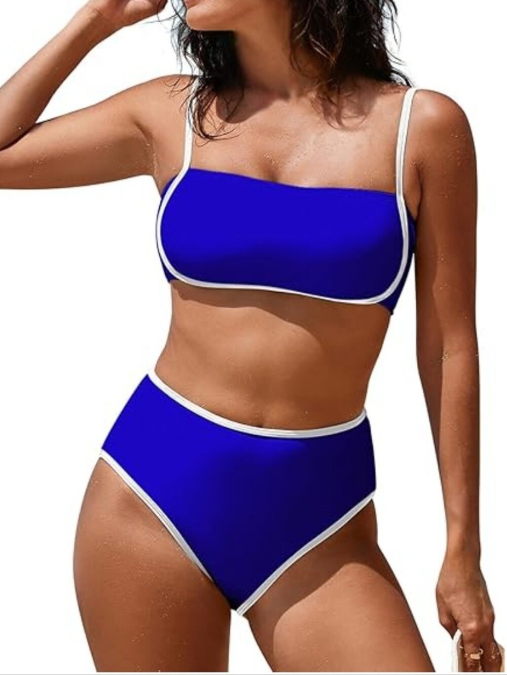 Royal Blue High-Waist Bikini Set